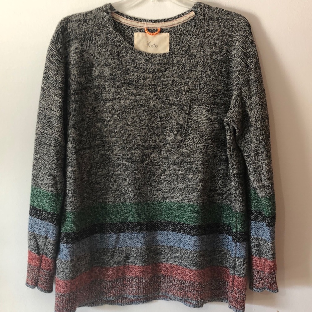Urban Outfitters Koto Mixed Color Knit Sweater